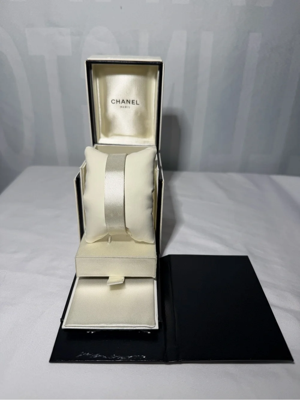 CHANEL Première Watch or Jewelry Box with Cushion.
